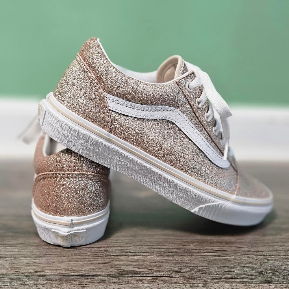 Vans Gold Glitter Old‎ Skool Sneakers